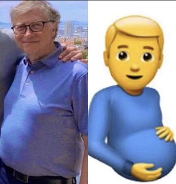 bill gates pregnant man emoji 1