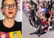 Hollywood actress shoved to ground by police while leading ‘peaceful’ protesters on busy freeway