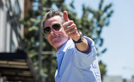 newsomthumbsup.Shutterstock 1677676429