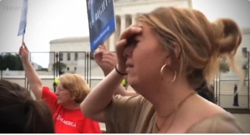 Lying Left Continuing To Use Crying Female Pro-Lifer In Their Propaganda Despite Her Objections