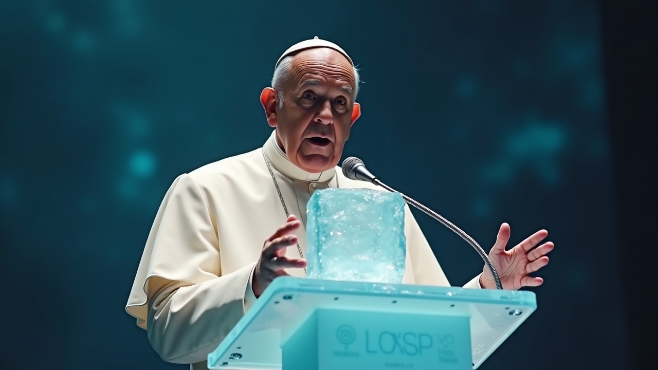 Pope Leo XIV’s Ice Blessing Sparks Outrage, Exposed As Climate Theater