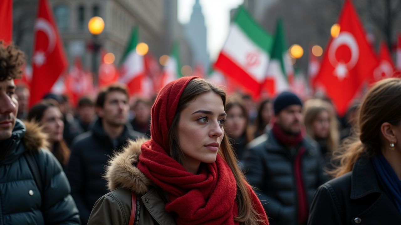 Boston Protesters Rally In Support Of Trump’s Stance On Iran Amid Chaos