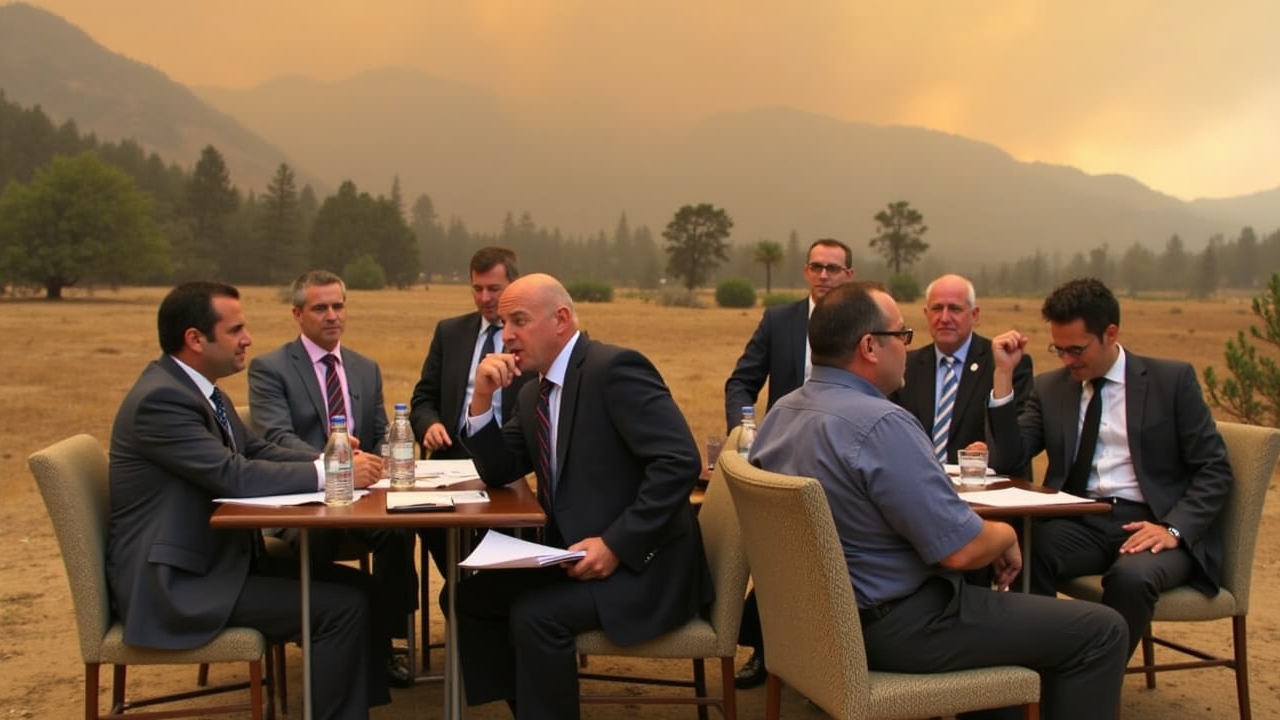 California's Sandy Fire Forces Mass Evacuations as Helicopters Battle Blazes