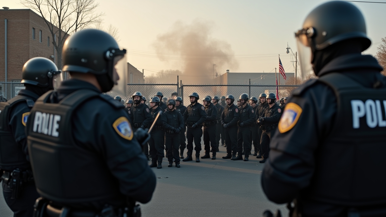 BREAKING: Riot Police Clash With Protesters Outside NJ Immigration Facility