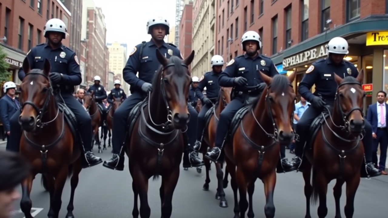 JUST IN: Leftist Rioters Assault Cops In Newark… Police Respond On Horseback