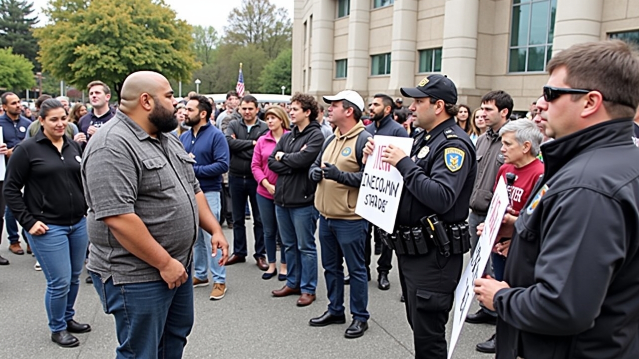 BREAKING: Chaos Erupts As ICE Raids Delaney Hall Amid Protest Over Conditions