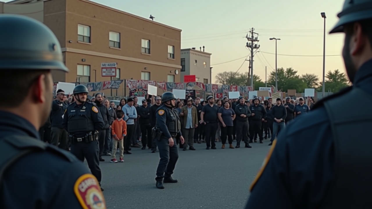 BREAKING: Chaos Erupts Outside ICE Detention Center As Protesters Clash With Feds