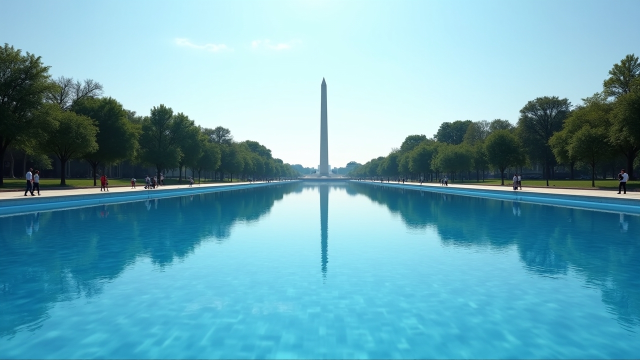 WATCH: Trump Hater Struggles To Admit Lincoln Memorial Pool Looks Amazing