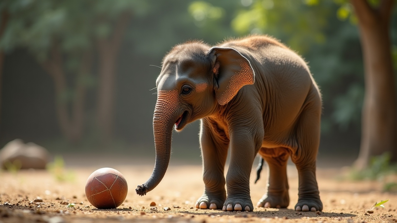 Baby Elephant Steals Hearts With Ball Tricks As World Cup Kicks Off
